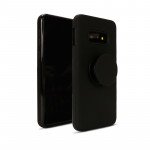 Wholesale Galaxy S10e Pop Up Grip Stand Hybrid Case (Black)